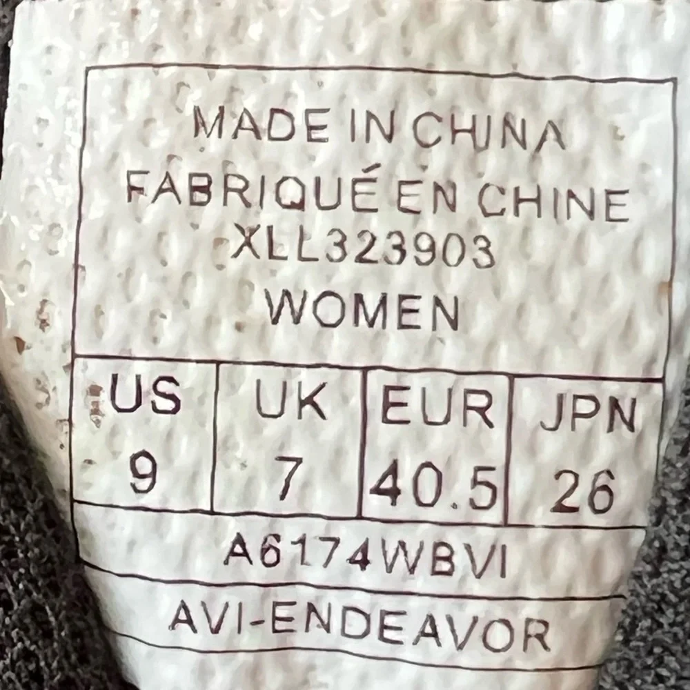 Avia Women's AVI-ENDEAVOR Running Shoes Black  Iron Grey and Lavender Size 9